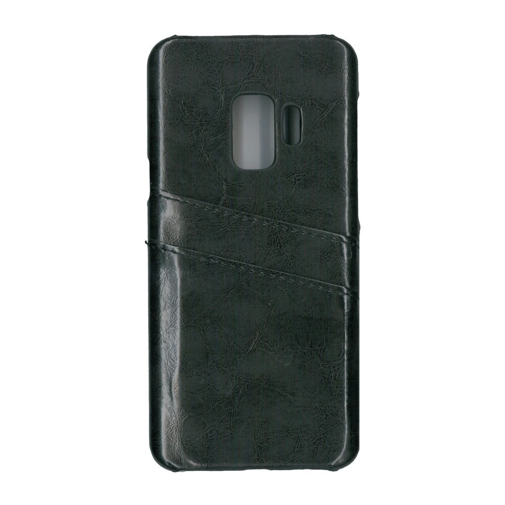 Carcasa de protectie cu buzunare card, EuroCell, pentru Samsung Galaxy S9, negru