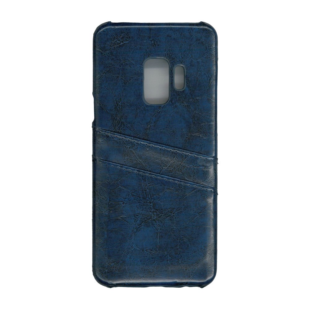 Carcasa de protectie cu buzunare card, EuroCell, pentru Samsung Galaxy S9, albastru