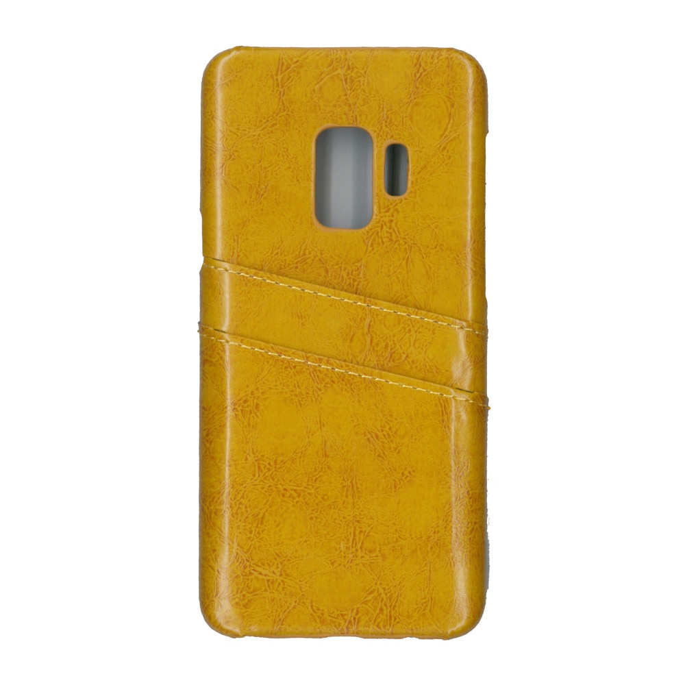 Carcasa de protectie cu buzunare card, EuroCell, pentru Samsung Galaxy S9, maro