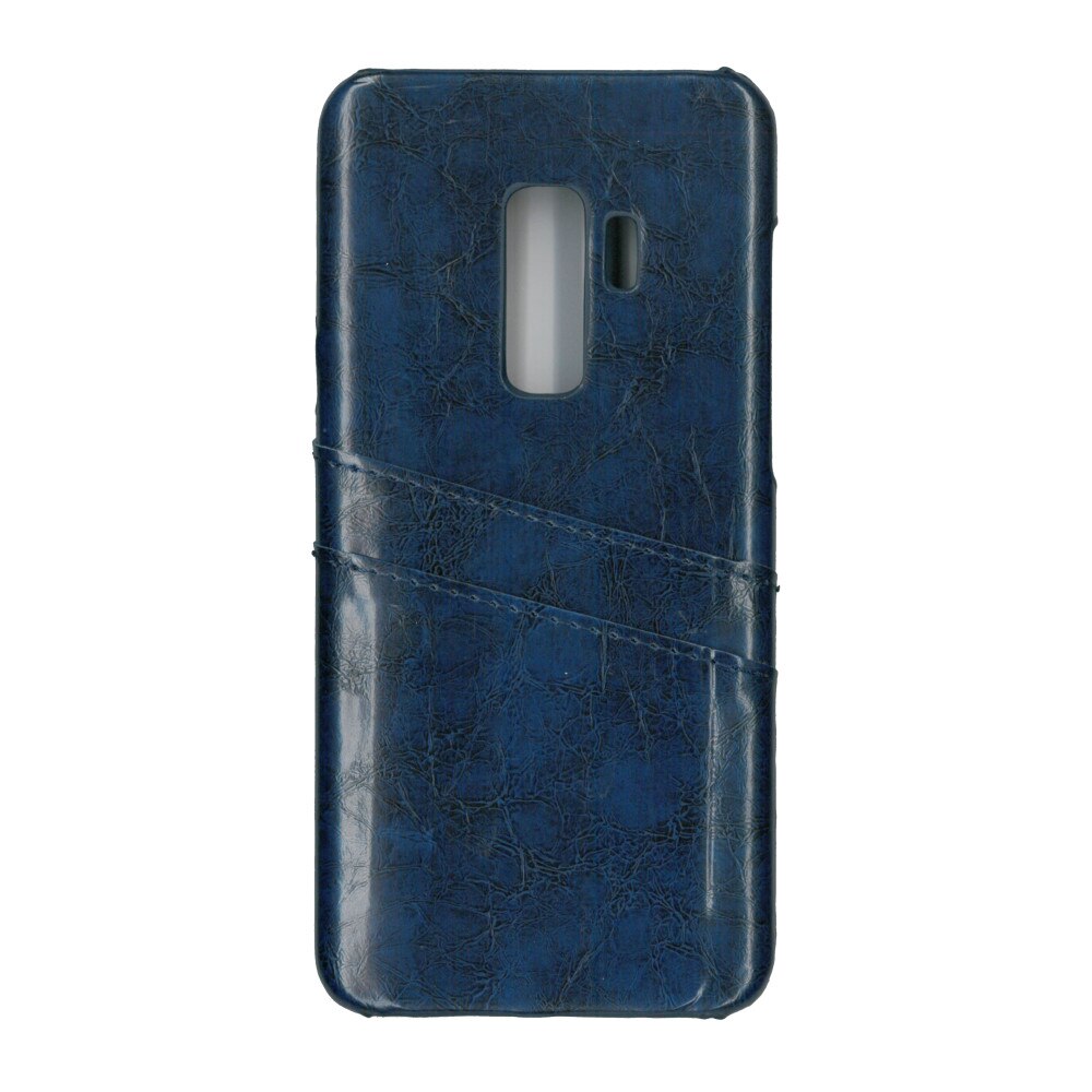 Carcasa de protectie cu buzunare card, EuroCell, pentru Samsung Galaxy S9 Plus, albastru