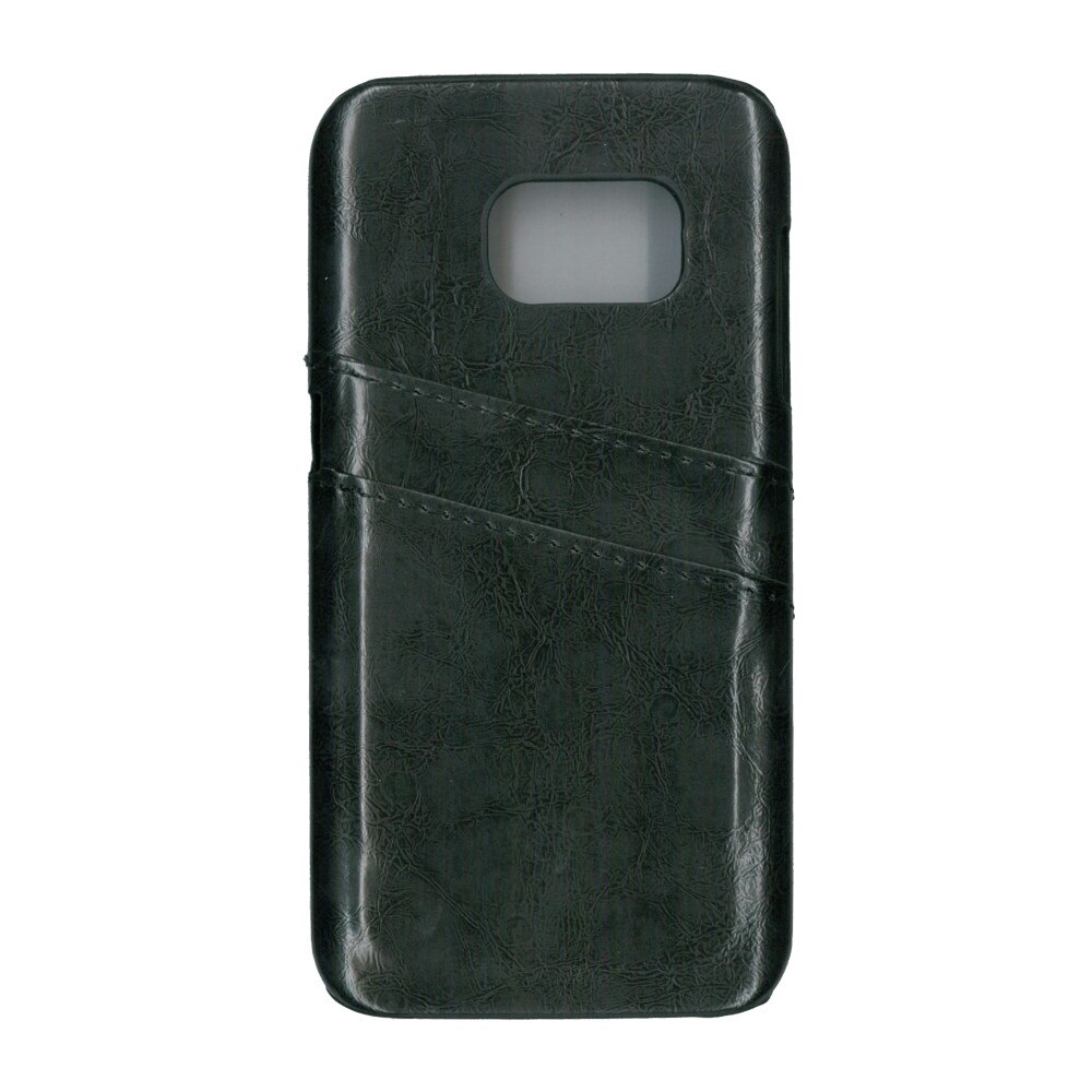 Carcasa de protectie cu buzunare card, EuroCell, pentru Samsung Galaxy S7, negru