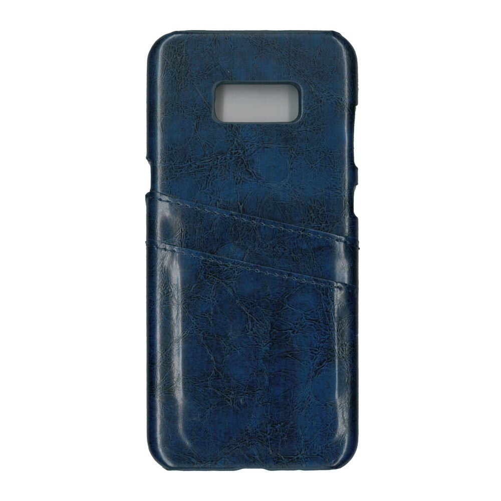 Carcasa de protectie cu buzunare card, EuroCell, pentru Samsung Galaxy S8 Plus, albastru