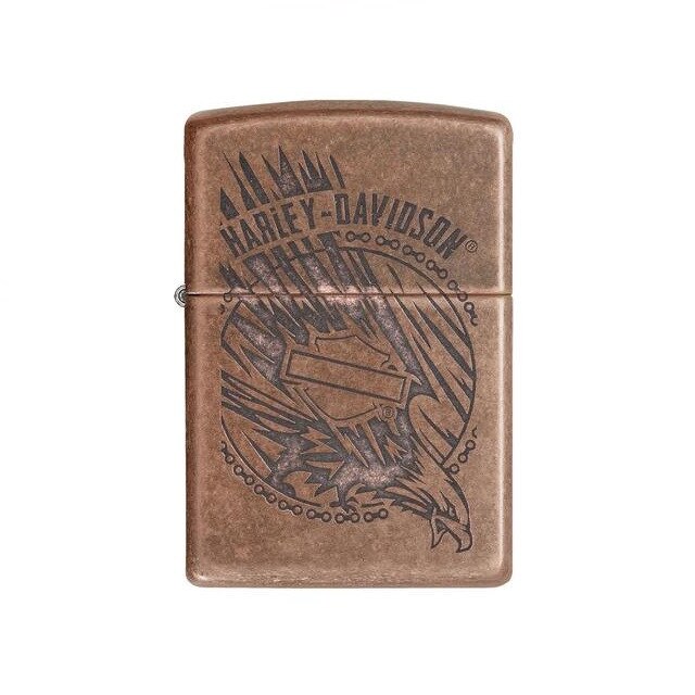 Bricheta Zippo Harley Davidson Antique Copper