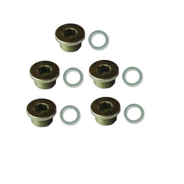 Set 5 dopuri + 5 saibe pentru 9151 (M17x1.5)