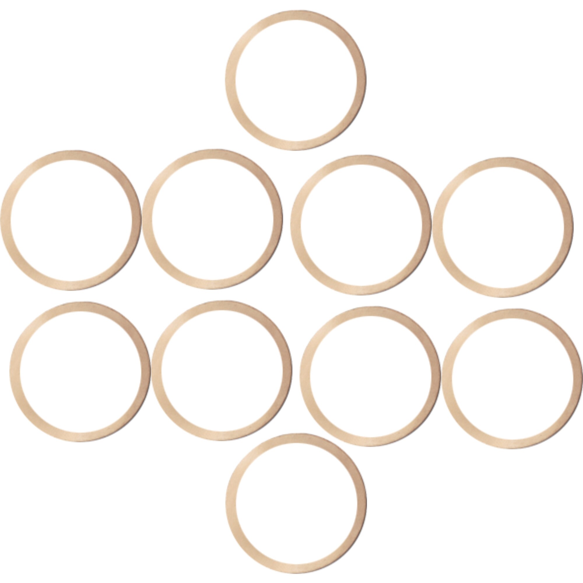 Set 10 saibe M21 x 25 x 1mm din cupru pentru injectoare diesel