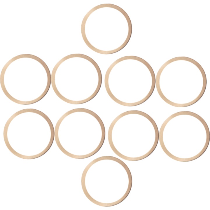 Set 10 saibe M21 x 25 x 1mm din cupru pentru injectoare diesel