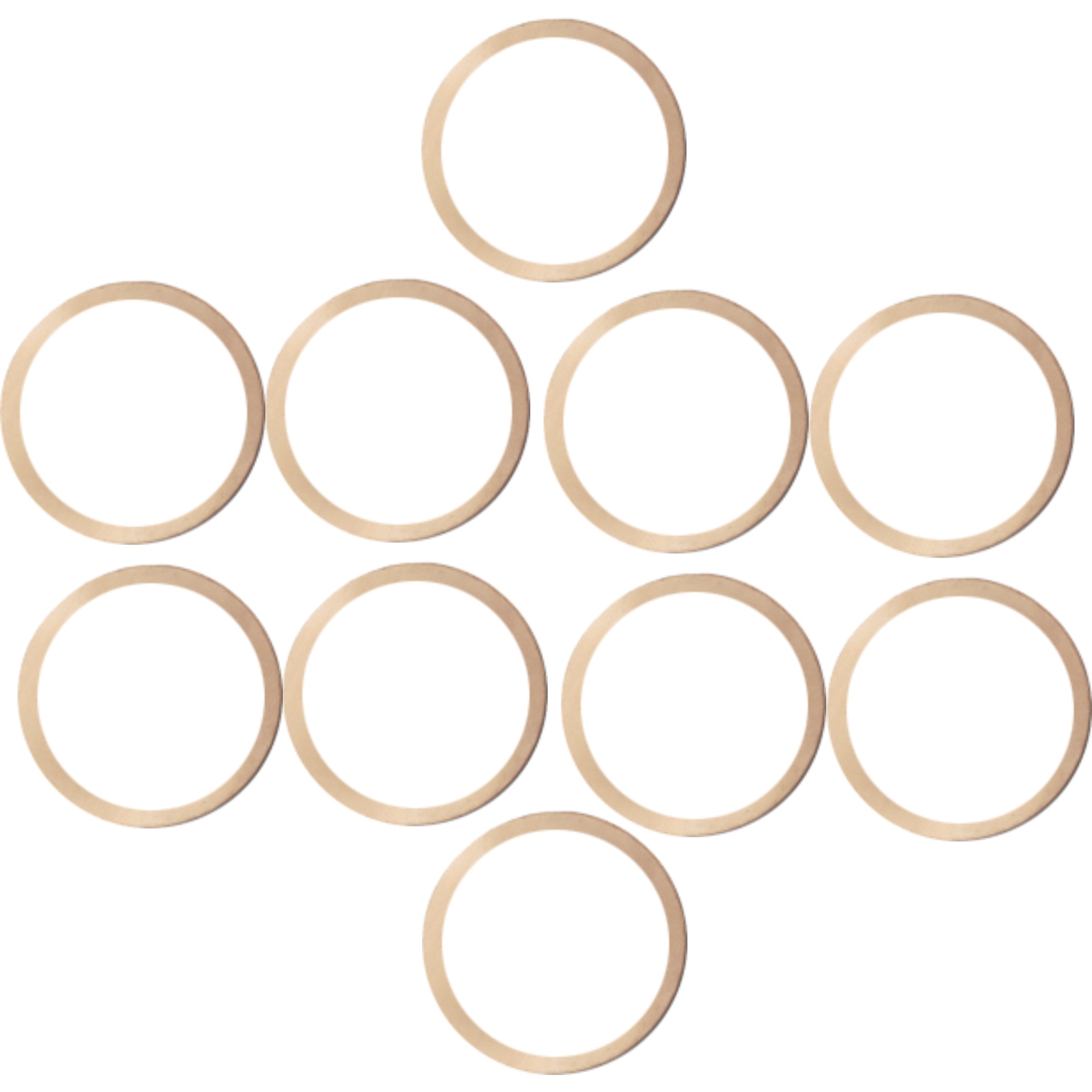 Set 10 saibe M22 x 27 x 1mm din cupru pentru injectoare diesel