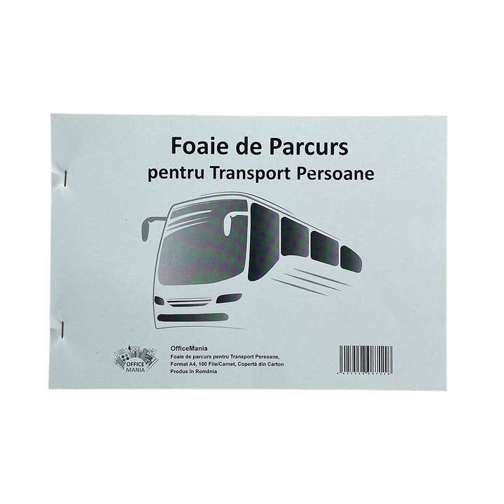 Foaie Parcurs Persoane A4, 100 File/Carnet - Formular