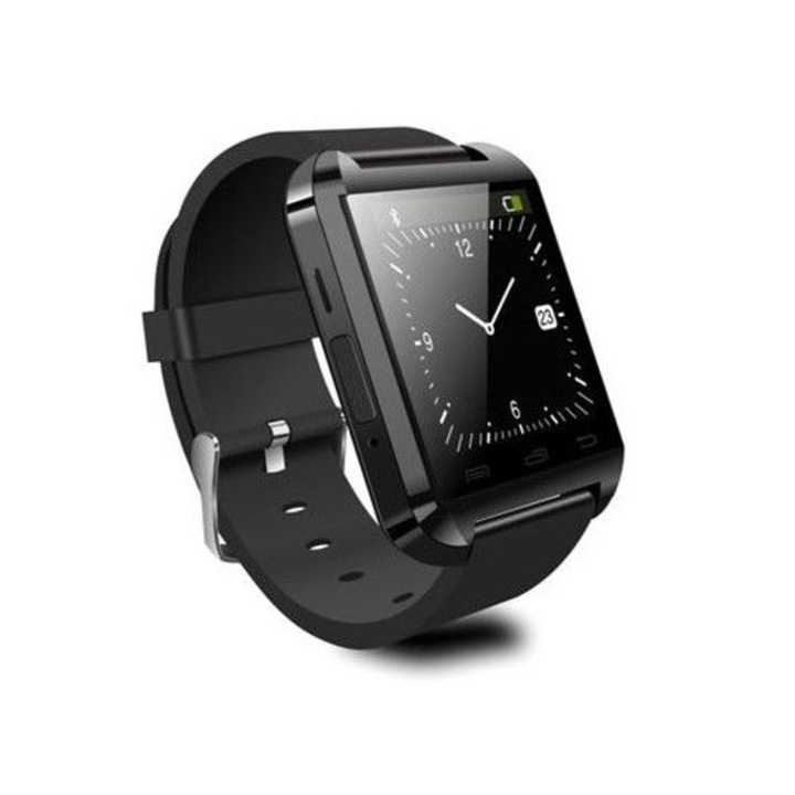 U8 smart watch Bluetooth okosóra, Fekete