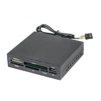 Gembird USB 2.0 internal CF/MD/SM/MS/SDXC/MMC/XD card reader/writer black Gembird USB 2.0 internal CF/MD/SM/MS/SDXC/MMC/XD card reader/writer black