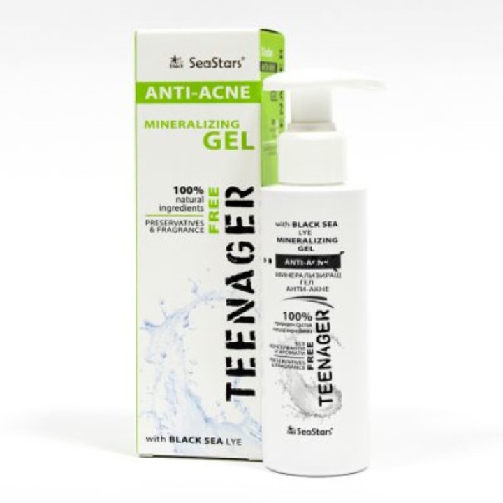 Минерализиращ гел анти-акне Black Sea Stars, TEENAGER, 125 ml