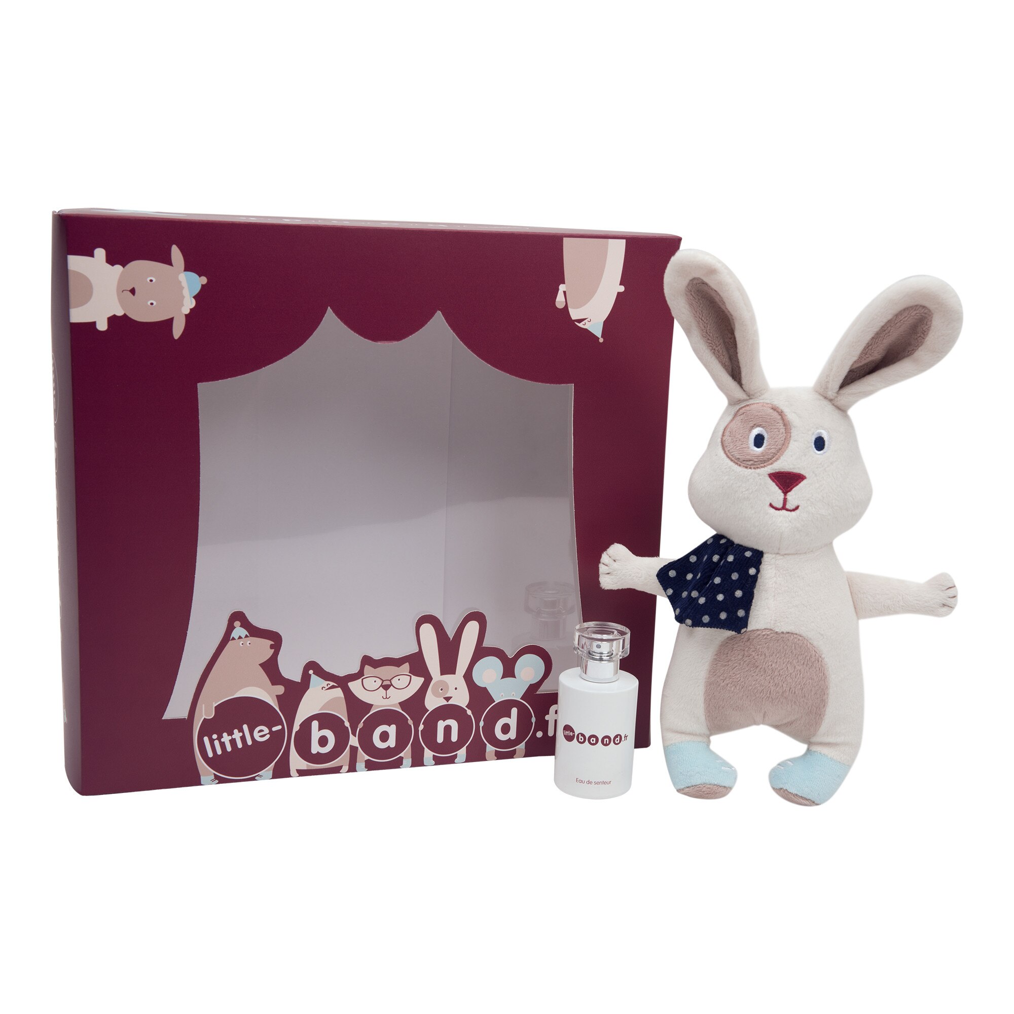 Cutie cadou iepuras plus si apa de parfum Little Band