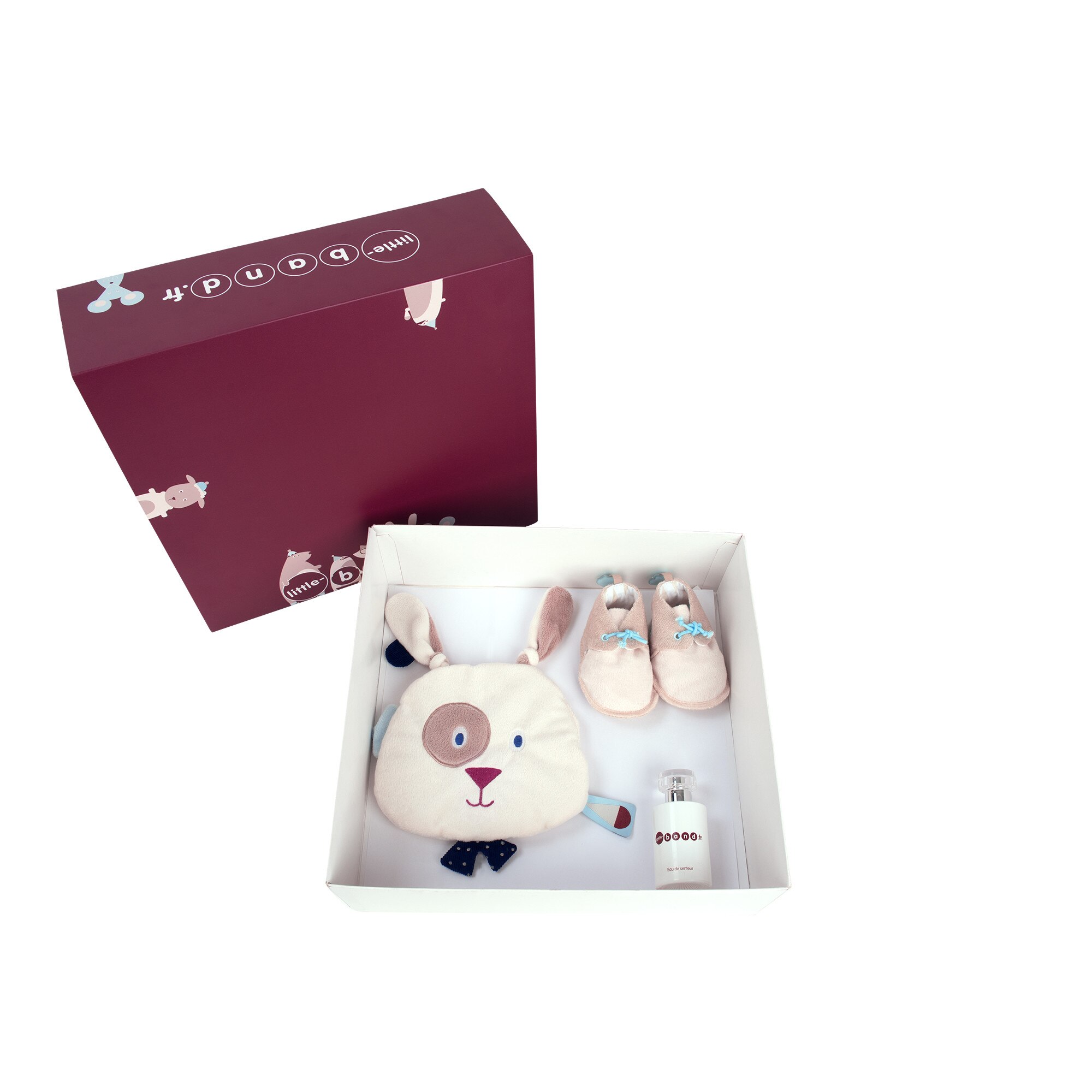 Cutie cadou paturica, botosei si apa de parfum Little Band