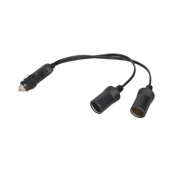 Automax autós szivargyújtó hosszabbító, 12 / 24V, 25 cm