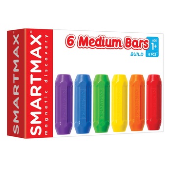 Joc magnetic, SmartMax - Set de 6 bare scurte Joc magnetic, SmartMax - Set de 6 bare scurte
