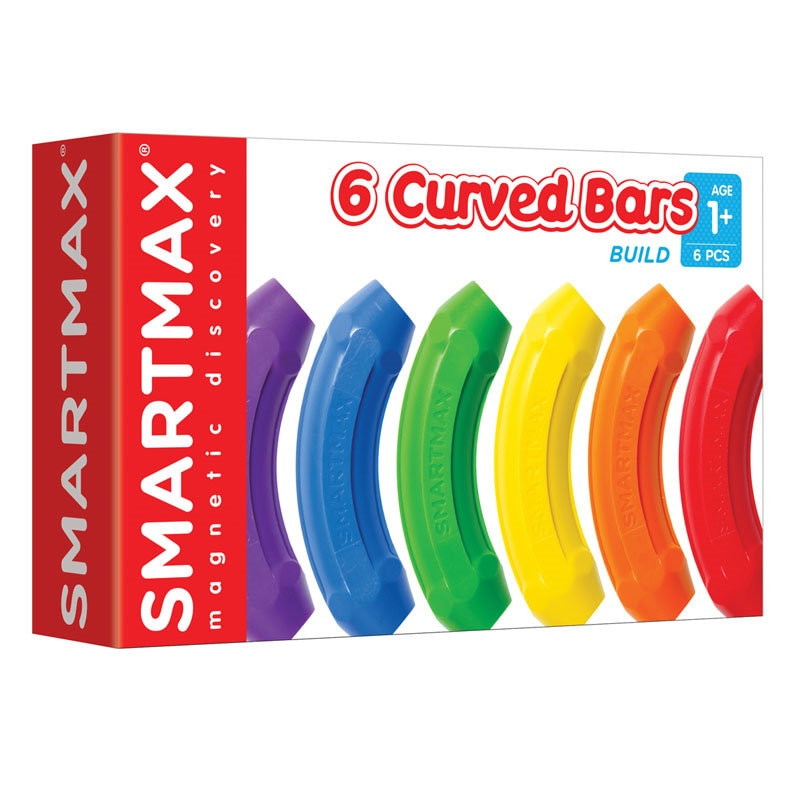 Joc magnetic, SmartMax - Set de 6 bare curbate
