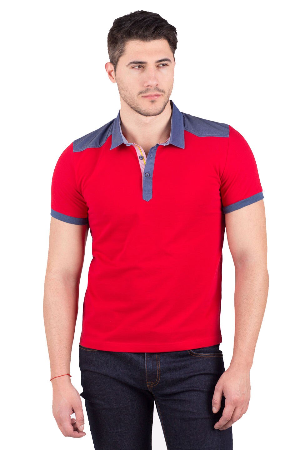 Tricou pentru barbati STYLER, model 93301, rosu, Rosu, M
