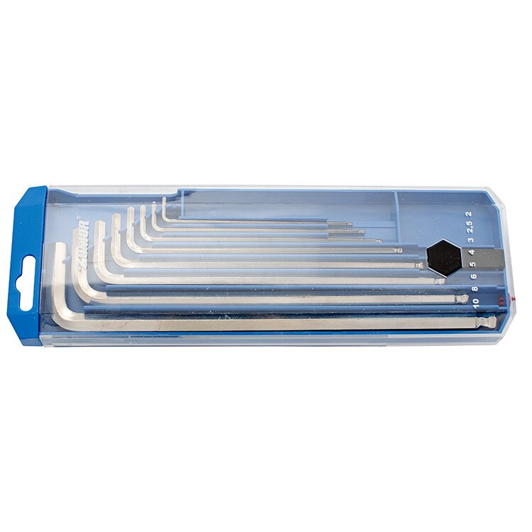 Set de chei Unior locas hexagonal in cutie de plastic 2-10/8 pcs