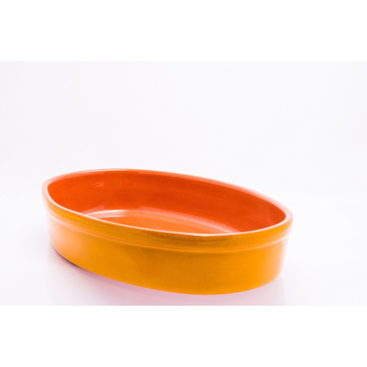 Ovális tepsi, 36cm, Piral, narancssárga