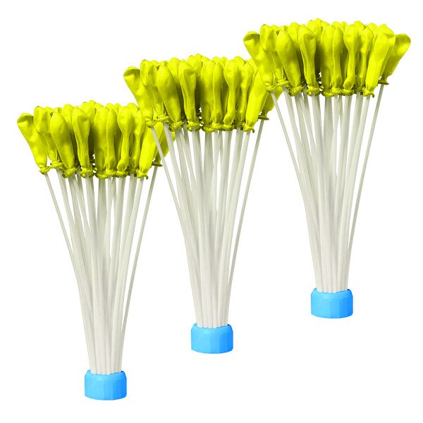 Set 120 buc. baloane Timeless Tools tip bombe cu apa cu adaptor inclus, Galben