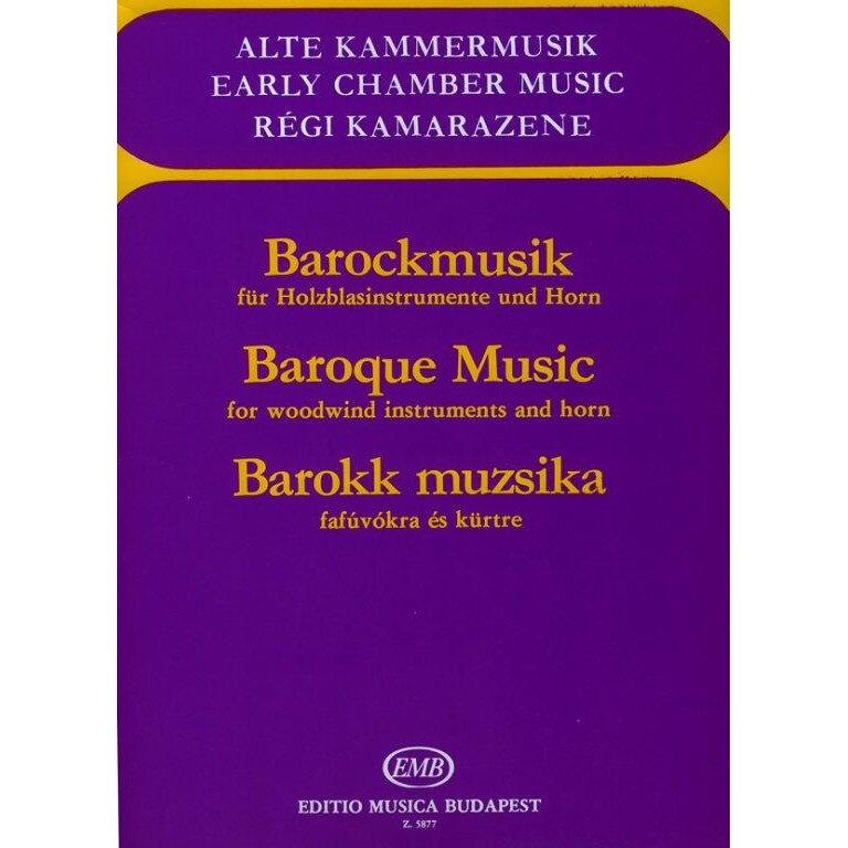 Kesztler Lőrinc, Kovács Imre: BAROQUE MUSIC for woodwind instruments and horn