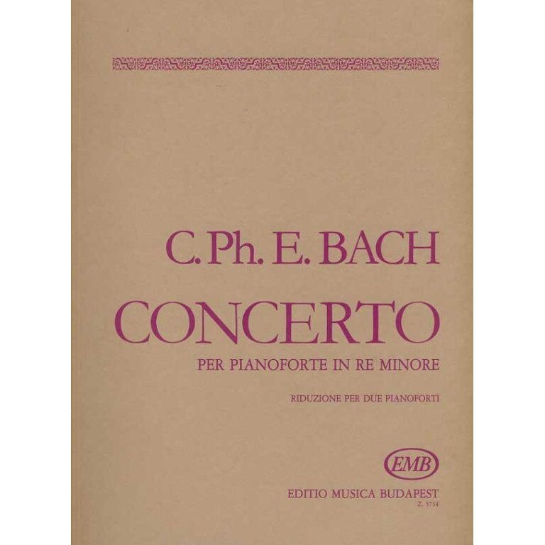 Bach, Carl Philipp Emanuel: Concerto d-moll piano score
