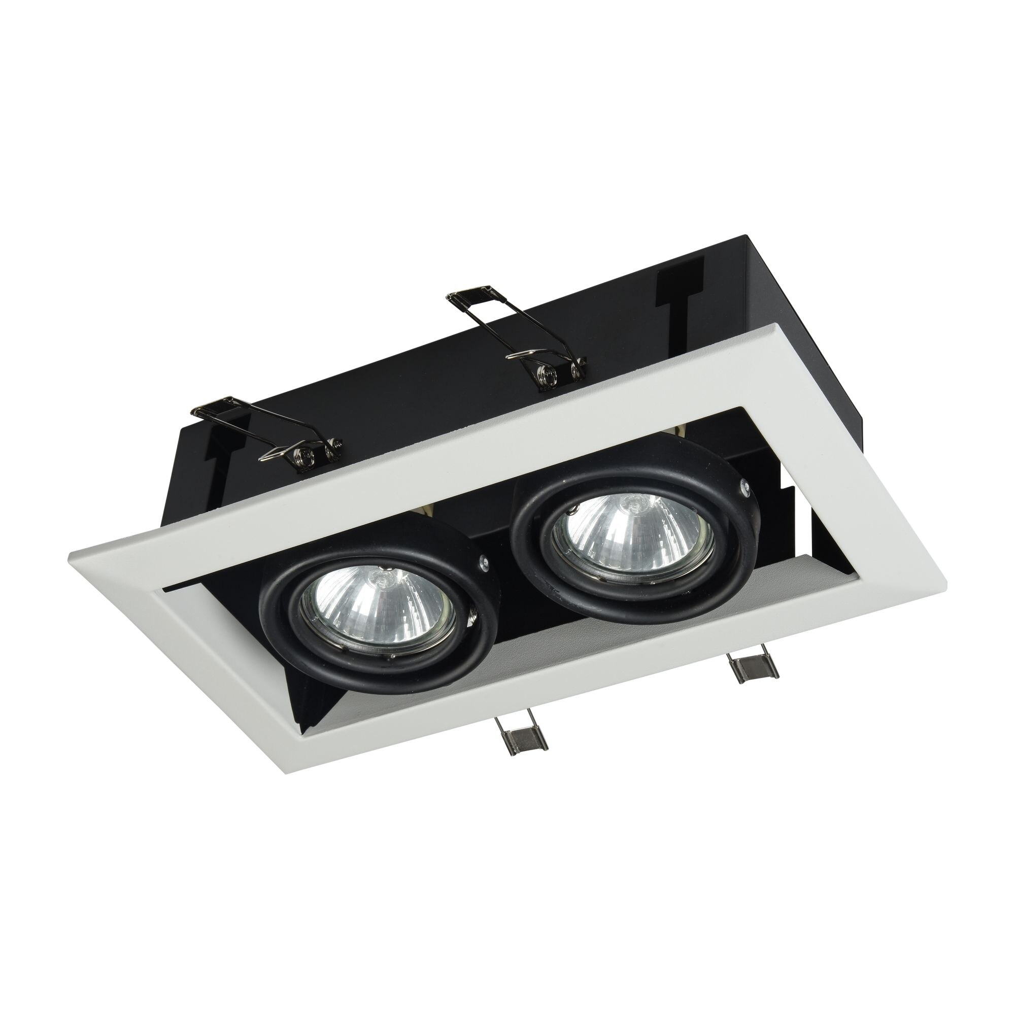 Spot incastrat Down Light Metal Alb ,2 X 50W GU10