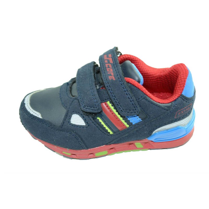 Incaltaminte sport pentru baietei, Score, cu inchidere velcro, Bleumarin