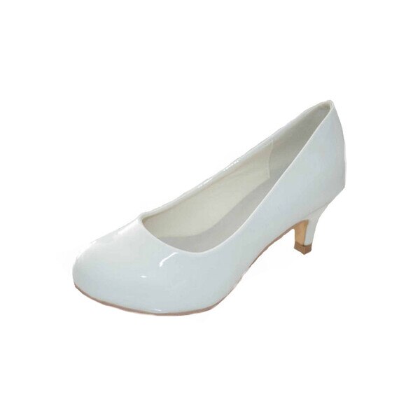 Pantofi eleganti cu toc pentru fete MRS 92633A, Alb