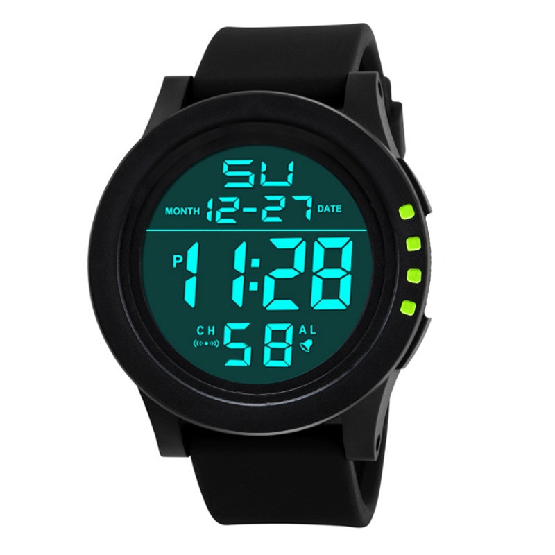 Ceas Barbatesc HONHX CS643, curea silicon, digital watch, functie cronometru, alarma