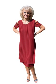 rochie eleganta cu broderie florala aplicatadampj exclusive rosu inchis imagen 22_0_
0