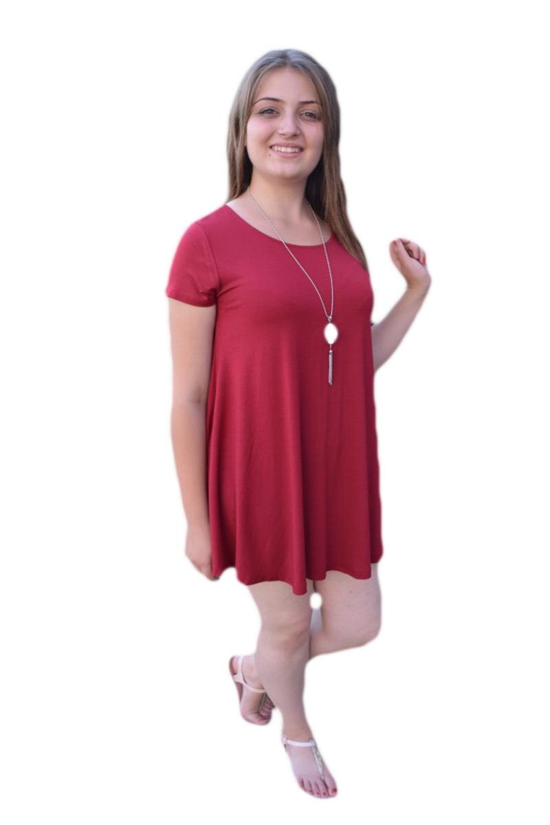Rochie lejera, vaporoasa de vara din vascoza, D&J Exclusive, Marsala