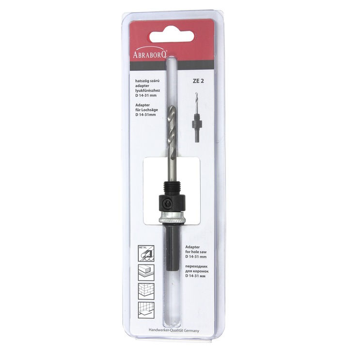 ABRABORO® lyukfűrész adapter, hatszög szárral D 14,0 - D 30,0