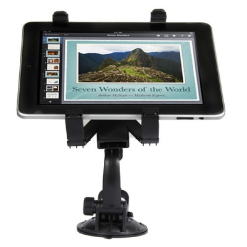 Suport auto HOLDER 360 pentru SAMSUNG TAB cu ventuza, ajustabil, compatibil GPS, DVD, TV, Negru