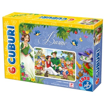 Cuburi 6 piese- Basme Cuburi 6 piese- Basme
