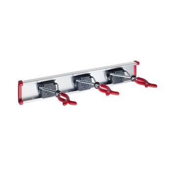 Suport depozitare BRUNS pentru scule si unelte, tip cuier 3 cleme, sina 0.5 m Suport depozitare BRUNS pentru scule si unelte, tip cuier 3 cleme, sina 0.5 m