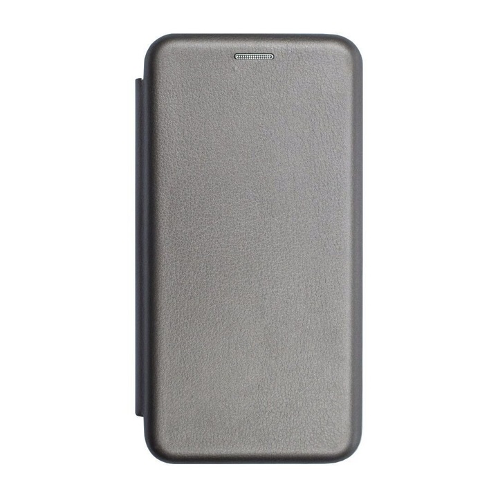 Калъф Elegance Book, за Huawei P Smart 2021, тънък, магнитно закопчаване, сив