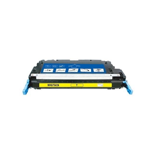 Cartus toner compatibil HP Q7562A- pentru HP Color LaserJet 2700, HP Color LaserJet 2700n, HP Color LaserJet 3000, HP Color LaserJet 3000N, 3000DN, 3000DTN, Yellow, 3.500 pagini, cadou set (50buc) servetele umede Expertto pentru bord masina