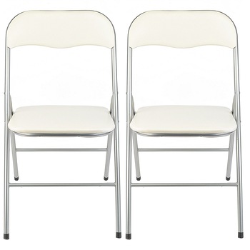 Set 2 scaune bucatarie, pliante, Kring Primo, Bej Set 2 scaune bucatarie, pliante, Kring Primo, Bej