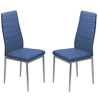 scaun dining albastru