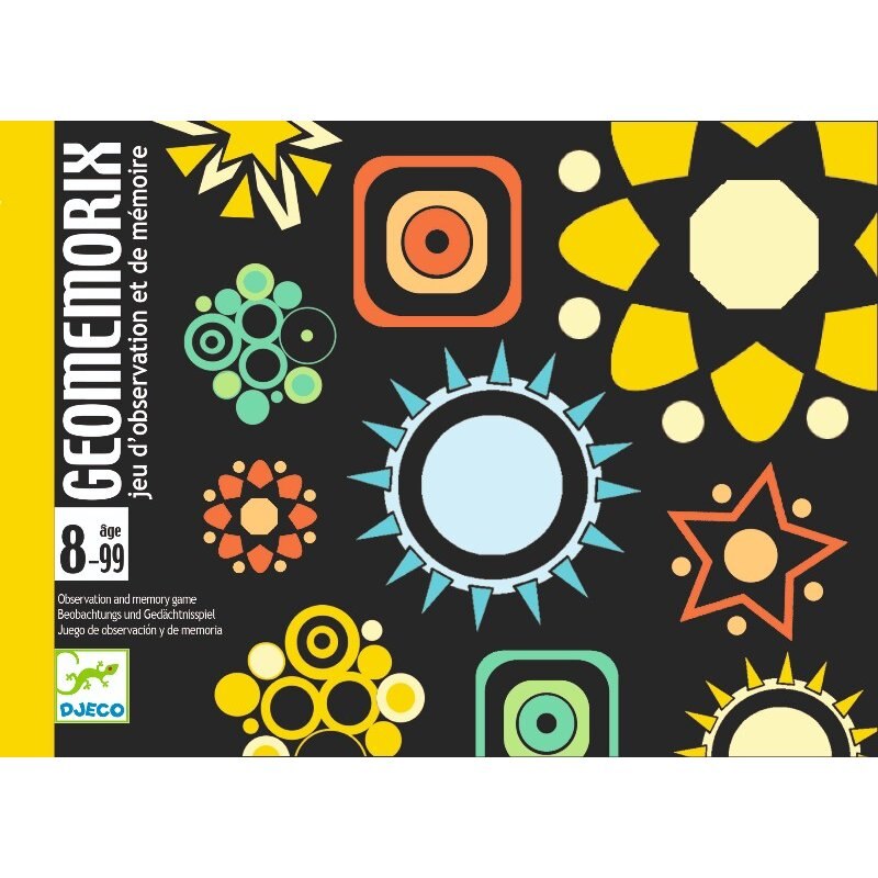 Joc de carti Geomemorix, Djeco Multicolor