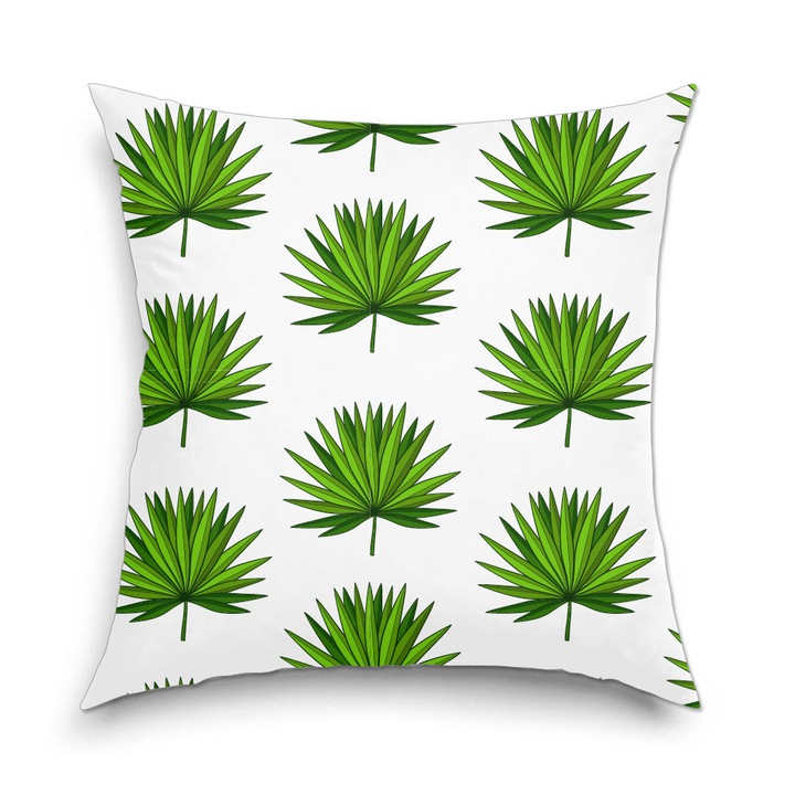 Perna decorativa Frunze planta tropicala verde deschis 40 x 40 cm