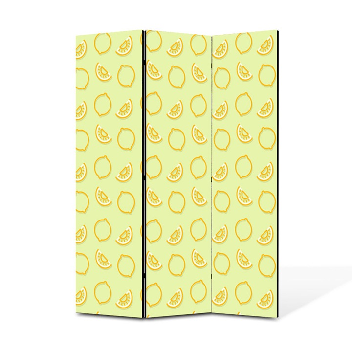 Paravan de Camera ArtDeco din 3 Panouri Contur lamaie 105 x 150 cm