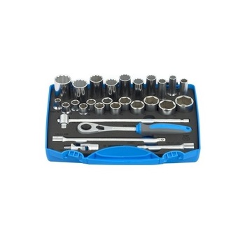 Trusa Unior capete chei tubulare 1/2 Trusa Unior capete chei tubulare 1/2