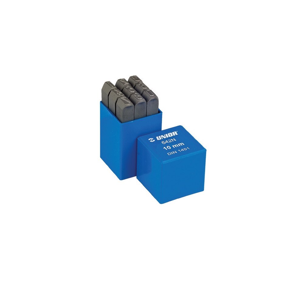 Set poansoane cifre, marca Unior, de 10 mm