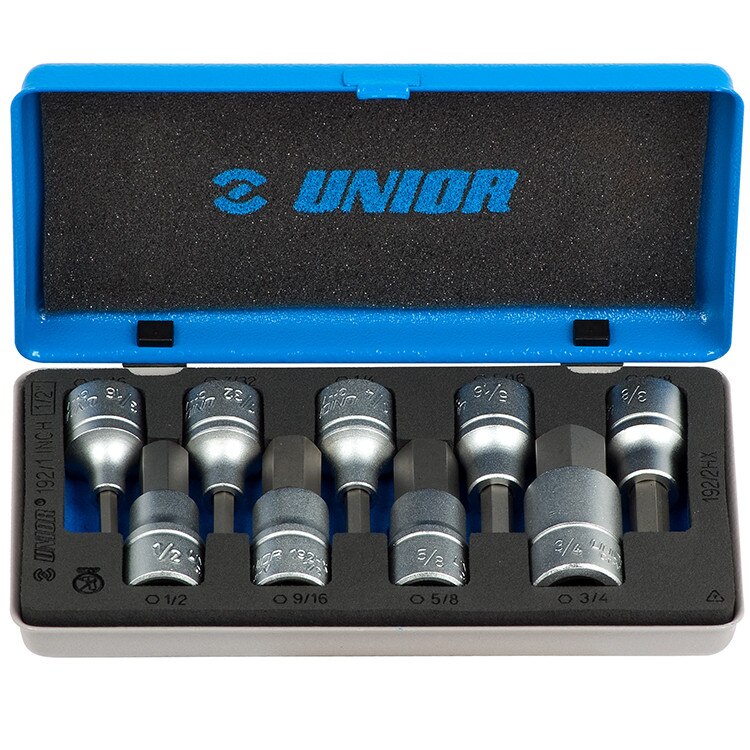 Trusa Unior capete chei tubulare cu profil hexagonal 1/2