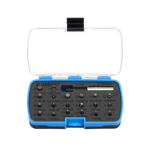 Set de biti Unior, cutie de plastic, 21 piese