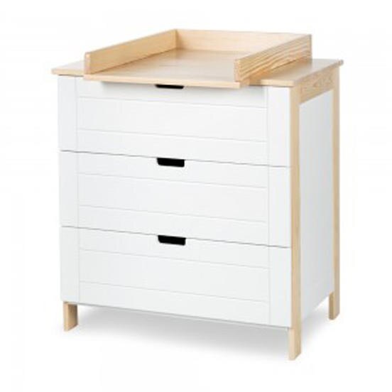 Comoda De Infasat Copii Iwo Alb-Natur, Klups