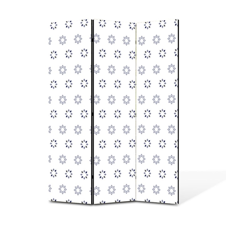 Paravan de Camera ArtDeco din 3 Panouri Minimalist triunghiuri 105 x 150 cm