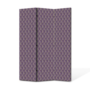 Paravan de Camera ArtDeco din 3 Panouri Buchete lavanda si frunzulite 135 x 180 cm Paravan de Camera ArtDeco din 3 Panouri Buchete lavanda si frunzulite 135 x 180 cm
